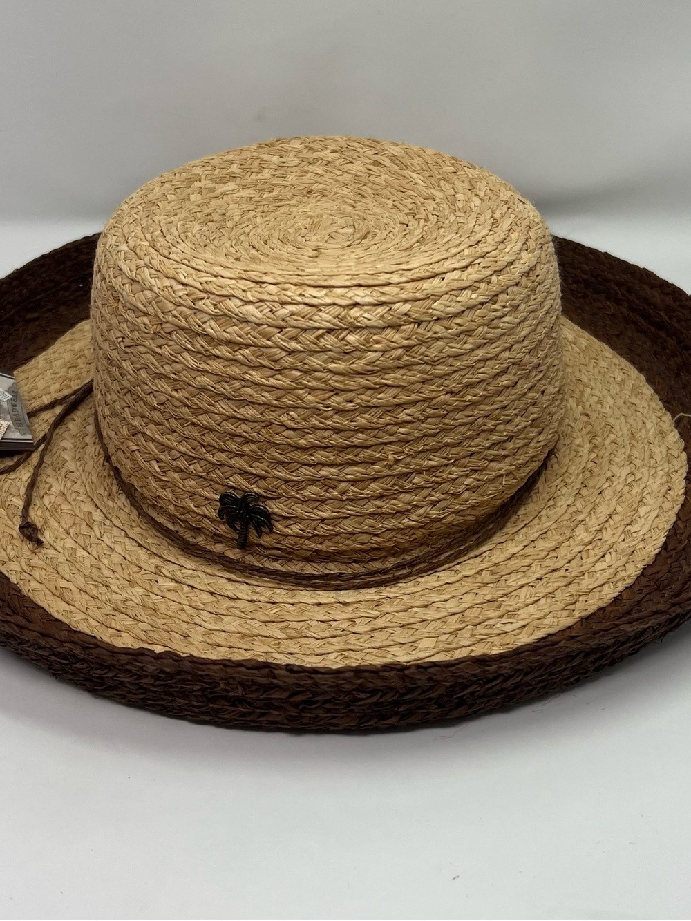 Sun N Sand Accessories Beach Sun Hat Natural Raffia New With Tags Palm Tree